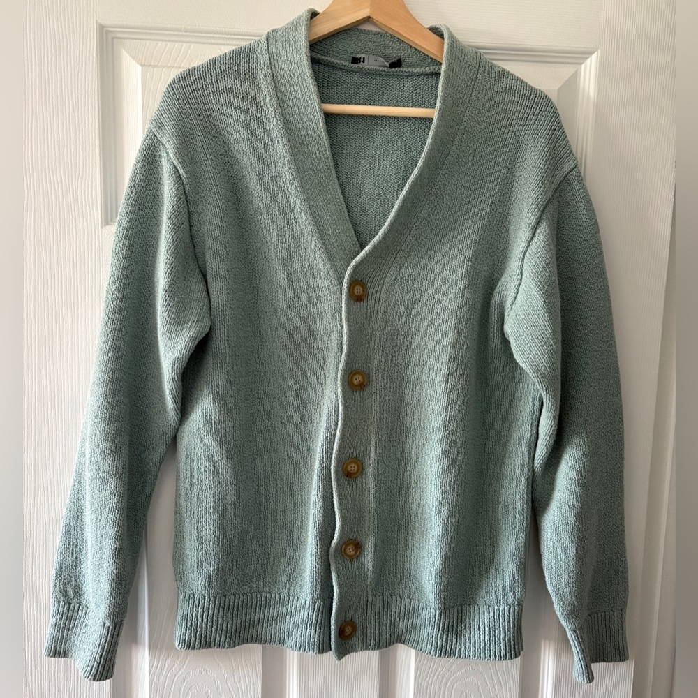 Thick cotton blend cardigan